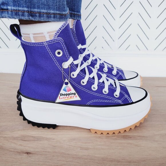 ⭐Converse Run Star Hike Platform Hi Sz 6.5 Women's Shoes Purple Sneakers A09383C - Picture 4 of 12